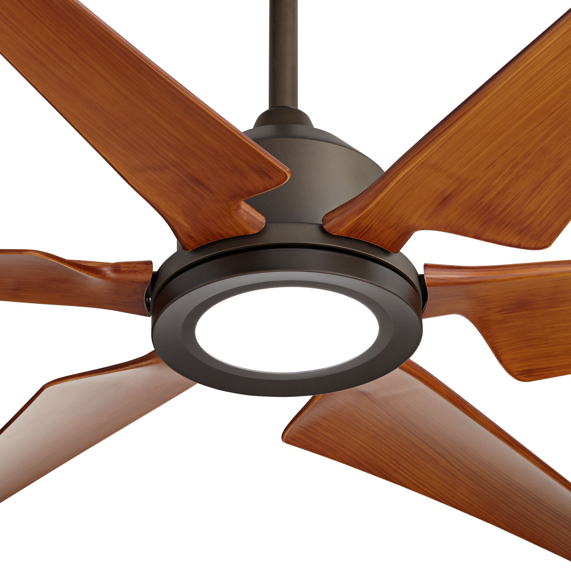 72" Power Hawk OilRubbed Bronze Damp Rated LED Ceiling Fan 82M32