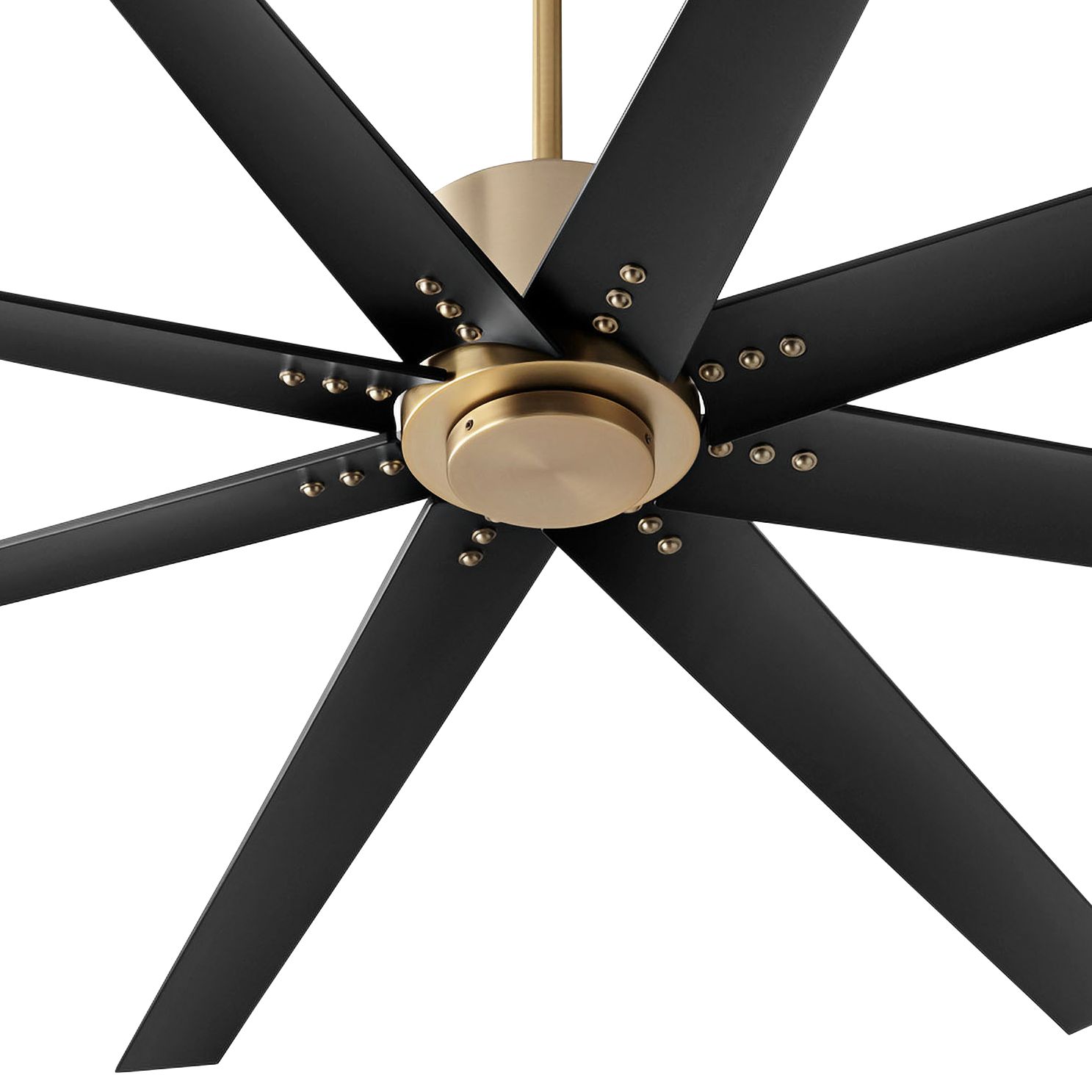 72" Oxygen Fleet Aged Brass Damp Rated Large Ceiling Fan with Remote