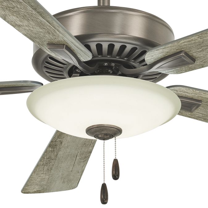 52" Contractor UniPack Nickel Gray LED Ceiling Fan 83T11 Lamps Plus