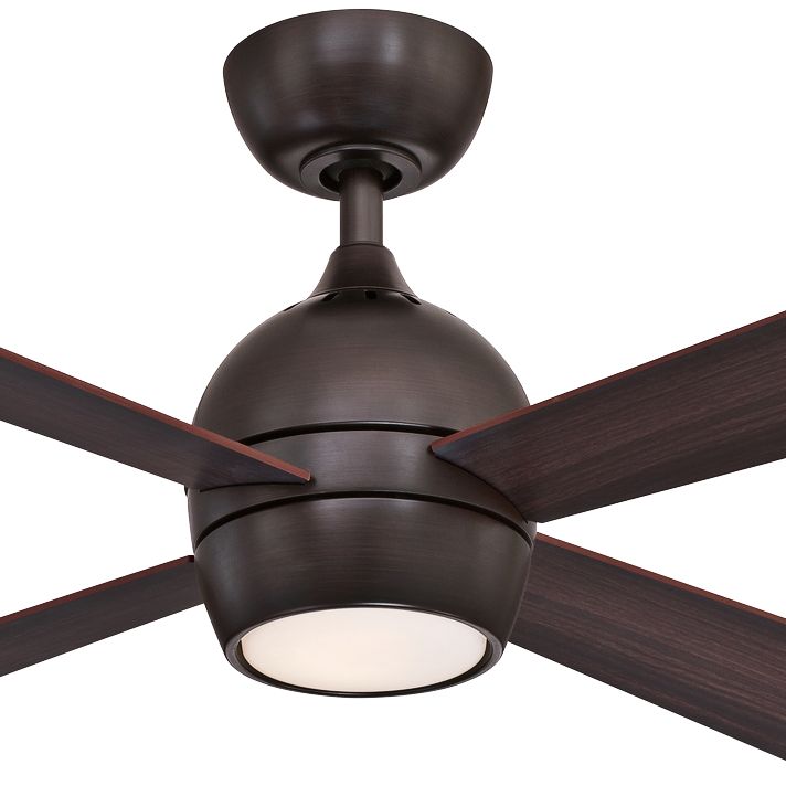 44" Fanimation Kwad Dark Bronze LED Ceiling Fan 83T54 Lamps Plus