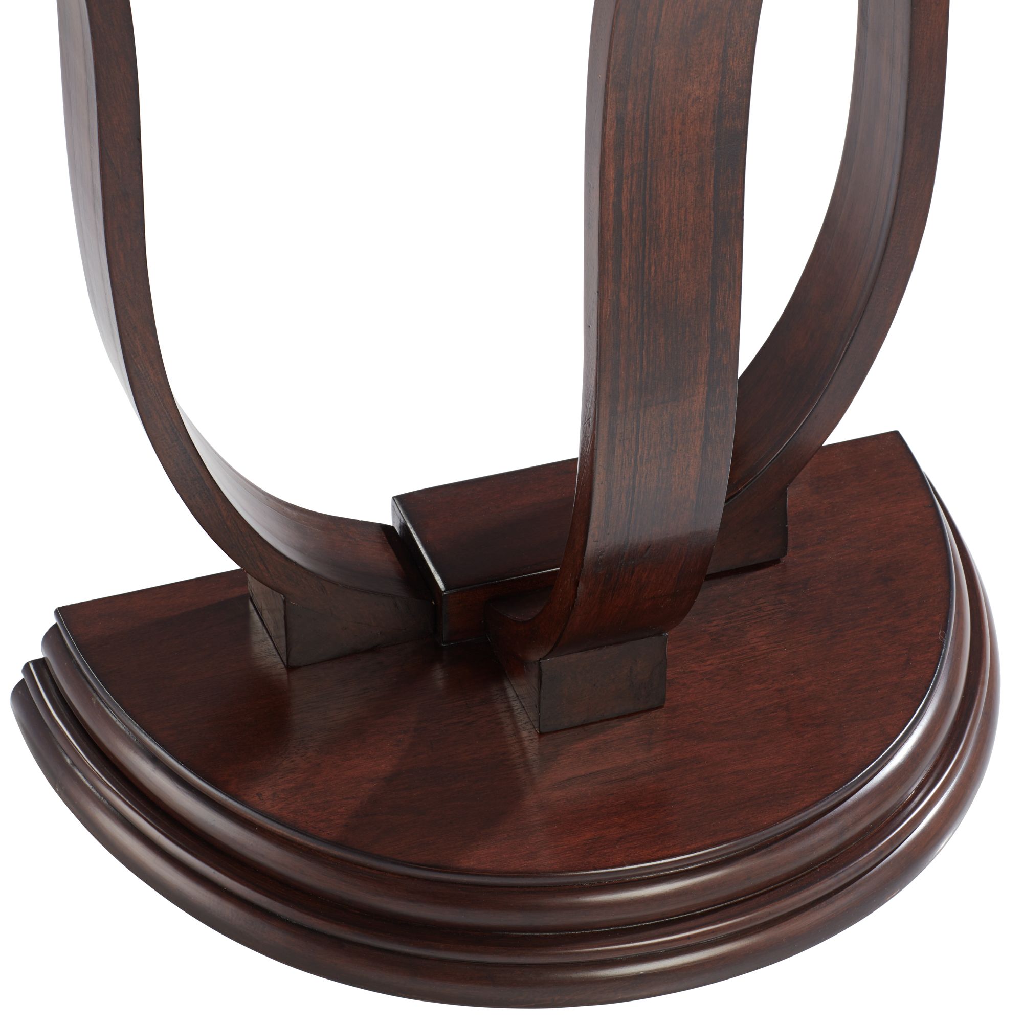 Bentley 31" Wide Oak Wood HalfRound Console Table 84N77 Lamps Plus