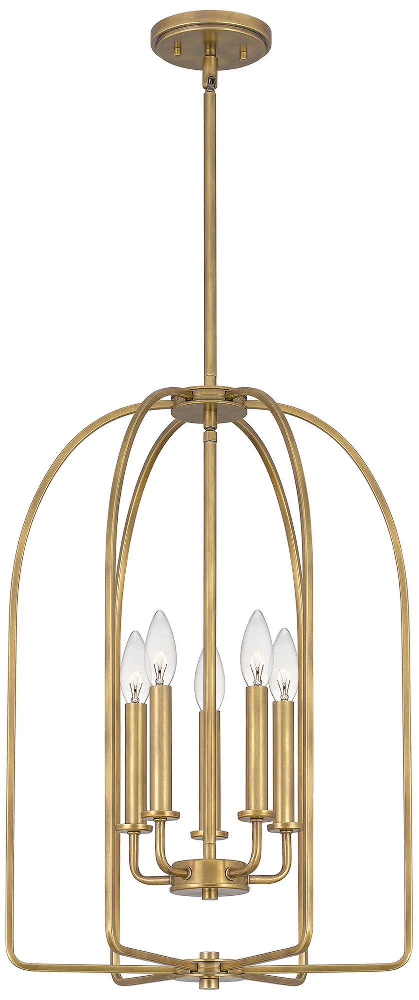 Quoizel Cornell 16" Wide Weathered Brass 5Light Pendant 86A75