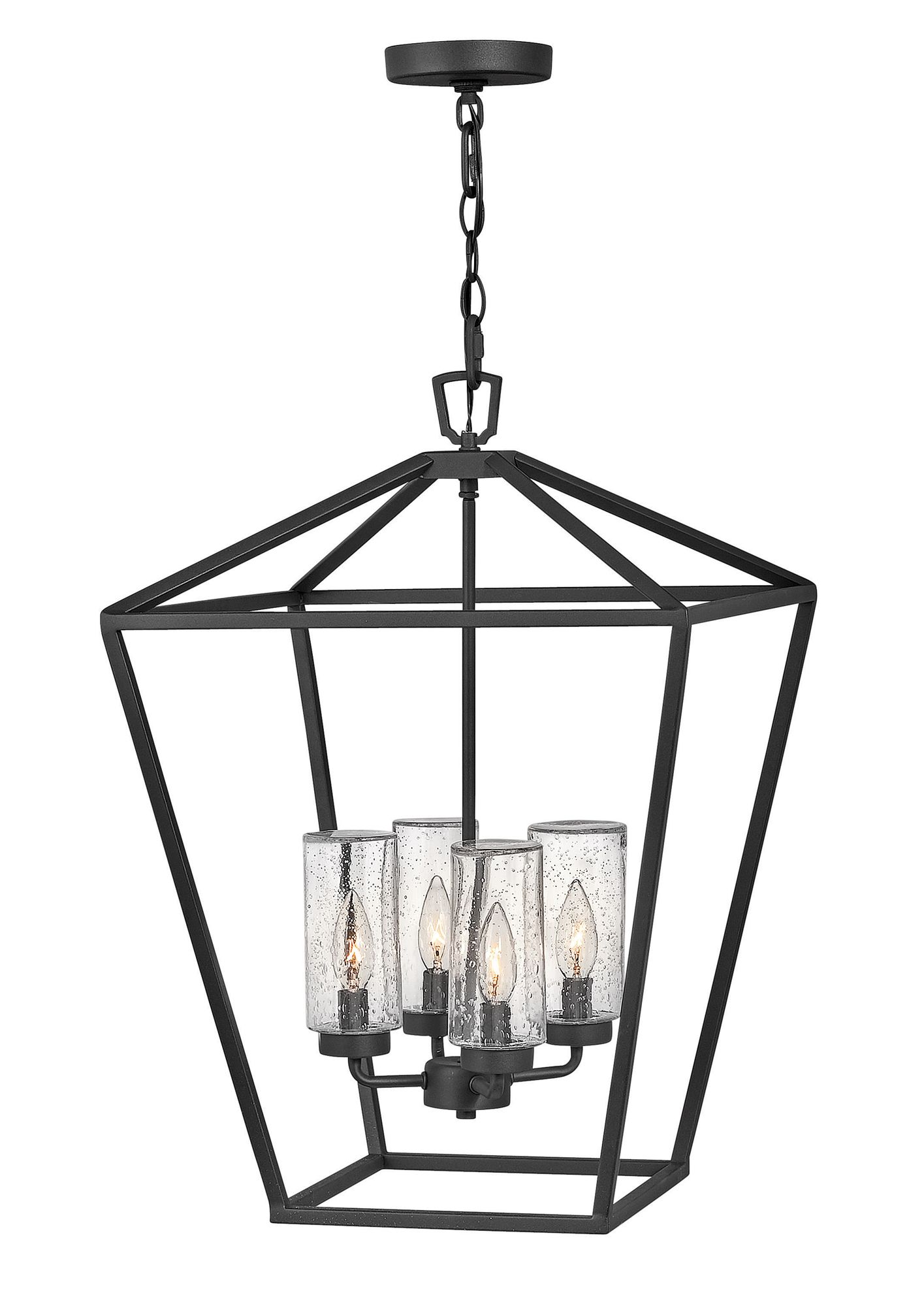 Alford Place 17" Wide Black 4Light Outdoor Foyer Chandelier 86G55