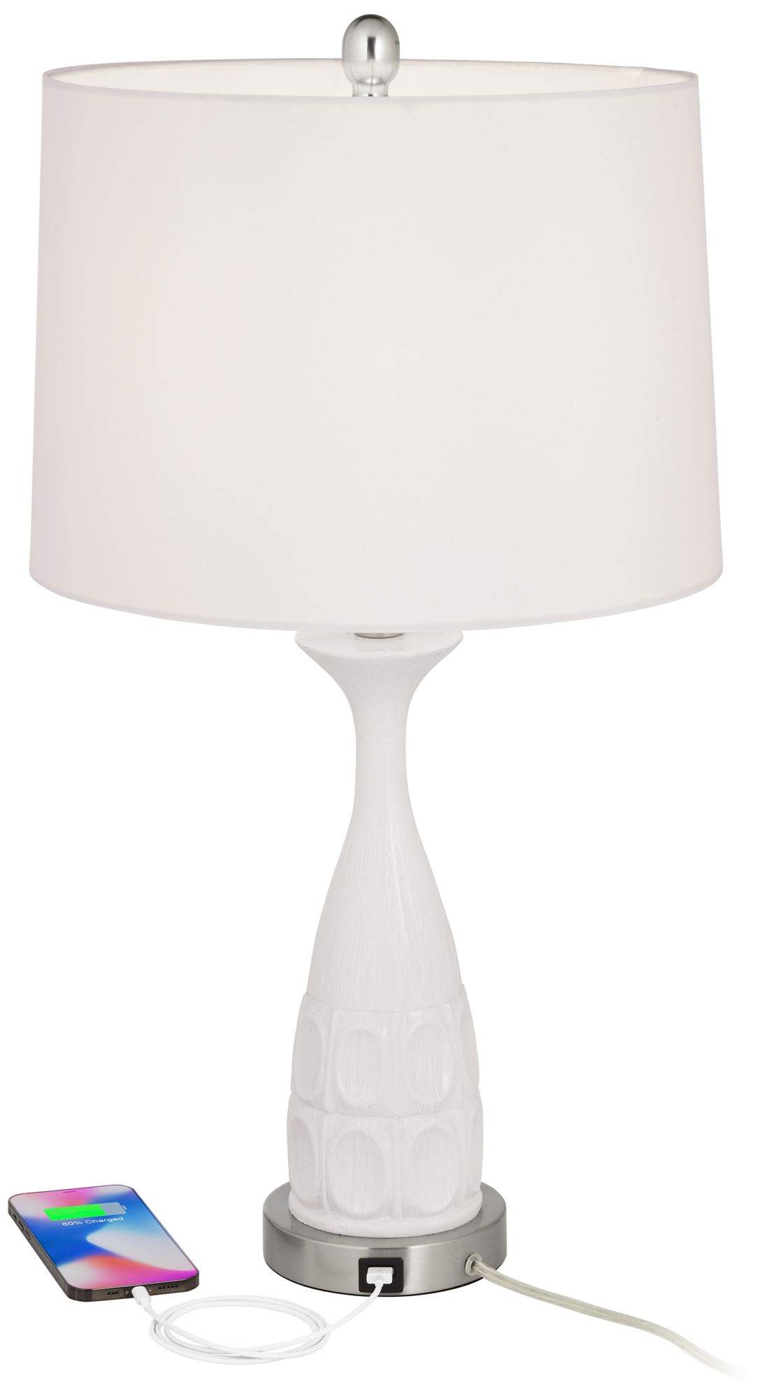 Taz MidCentury Modern USB Table Lamps Set of 2 86J14 Lamps Plus