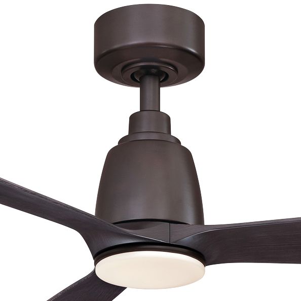 52" Fanimation Kute Dark Bronze Damp LED Ceiling Fan 86K47 Lamps Plus