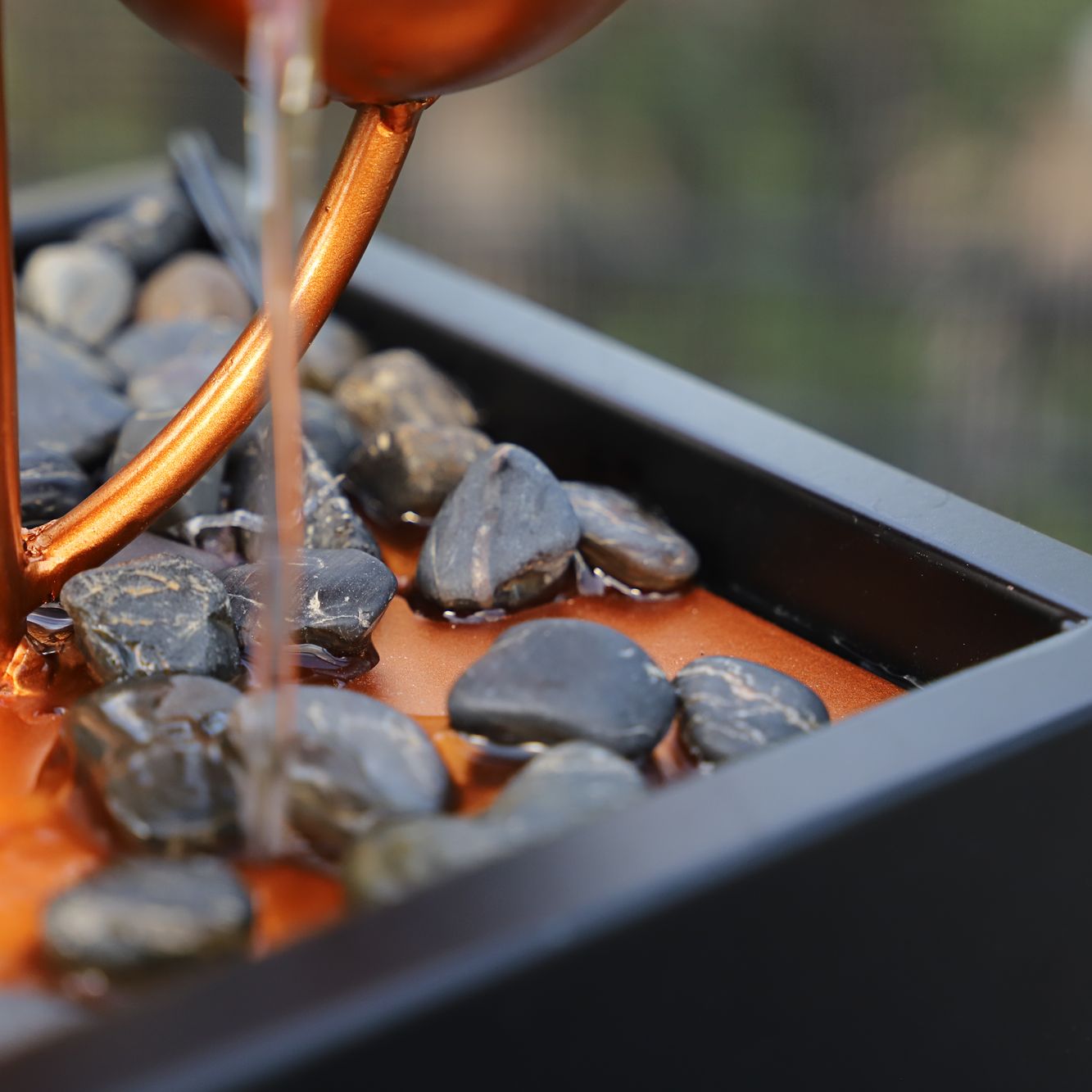 Kenroy Home Hydros 18 1/4"H Matte Copper Tabletop Fountain 877H0