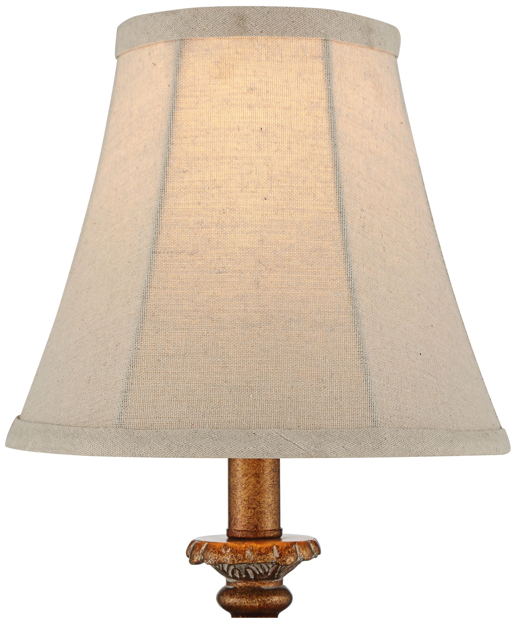 Cali 18" High Golden Brown Candlestick Accent Lamps Set of 2 88E55