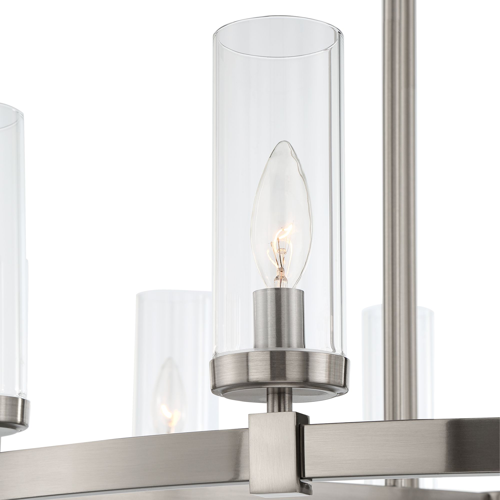 Stiffel Aron 36" Nickel 12Light Wagon Wheel Chandelier 88H35