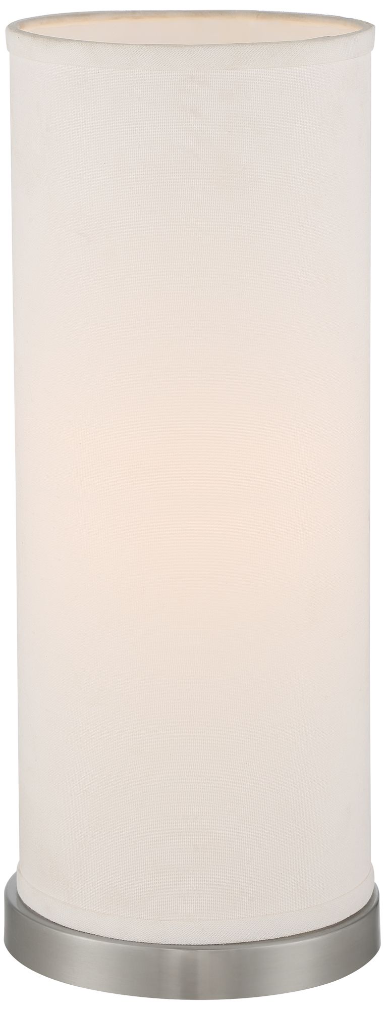 Katy Brushed Nickel Cylinder Accent Table Lamp Set of 2 88K30