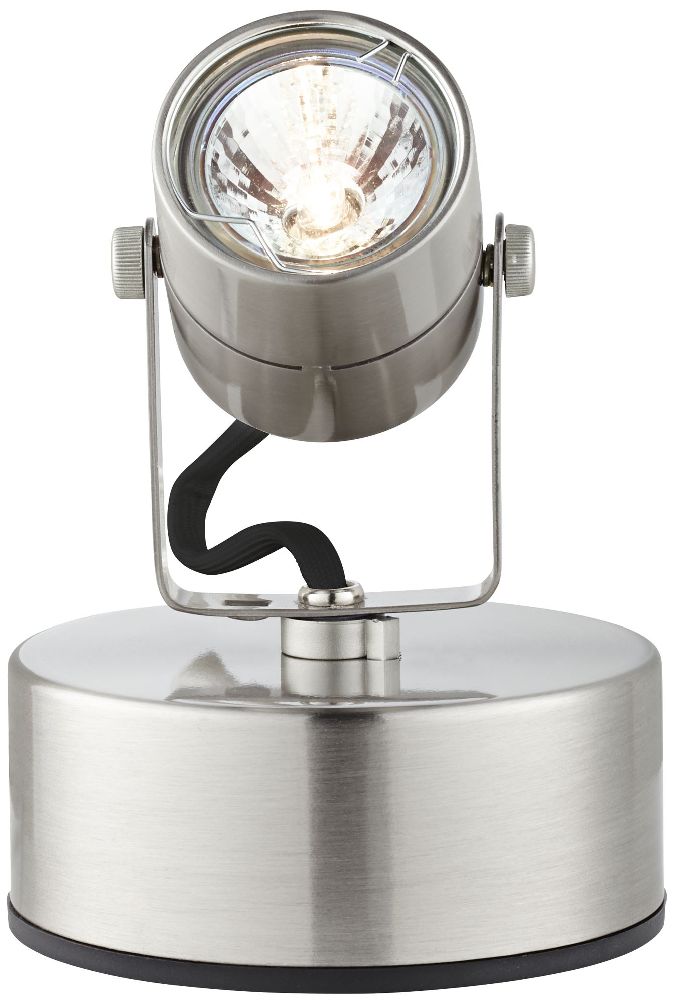 LED Brushed Nickel LED PlugIn Mini Accent Uplight 8C570 Lamps Plus