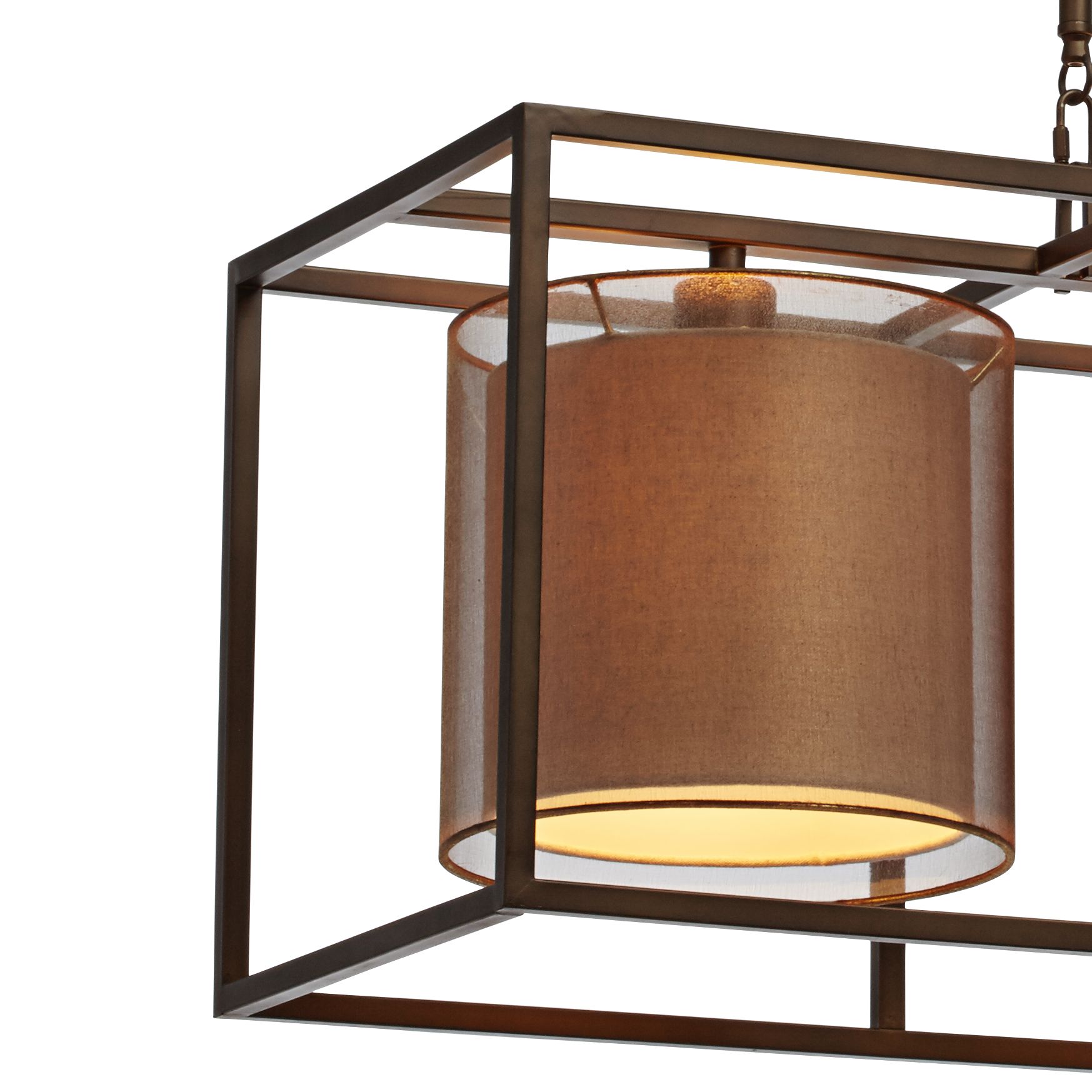 Conroe 37" Wide Bronze Metal Kitchen Island Light Chandelier 8F176