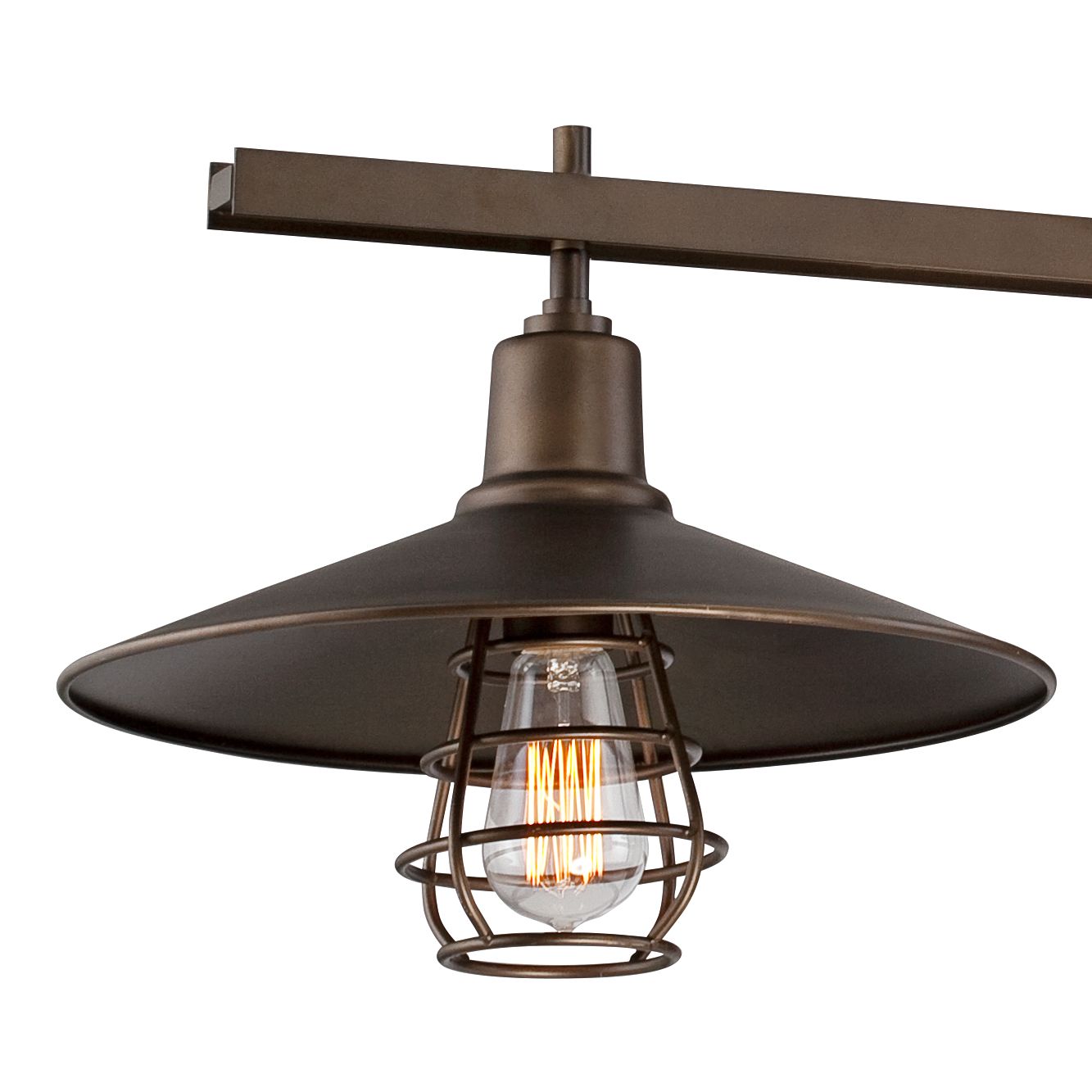 Garryton Industrial 44"W OilRubbed Bronze Linear Chandelier 8G601