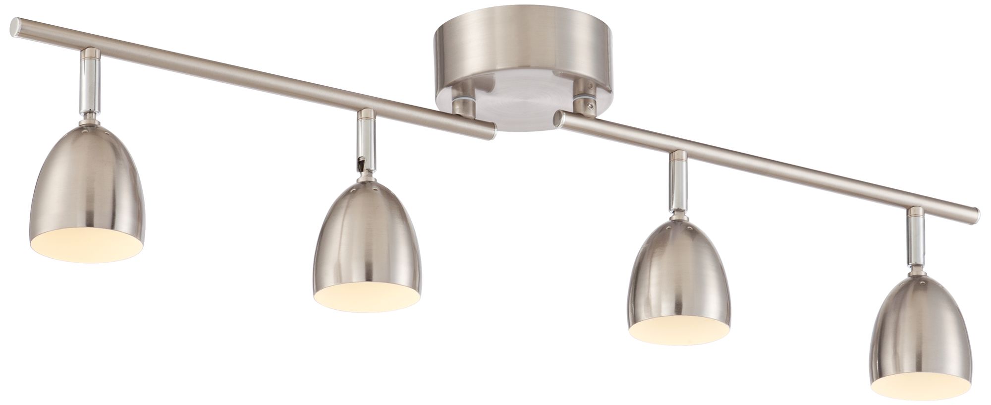 Pro Track Alexa 4Light Satin Nickel LED Track Fixture 8G745 Lamps