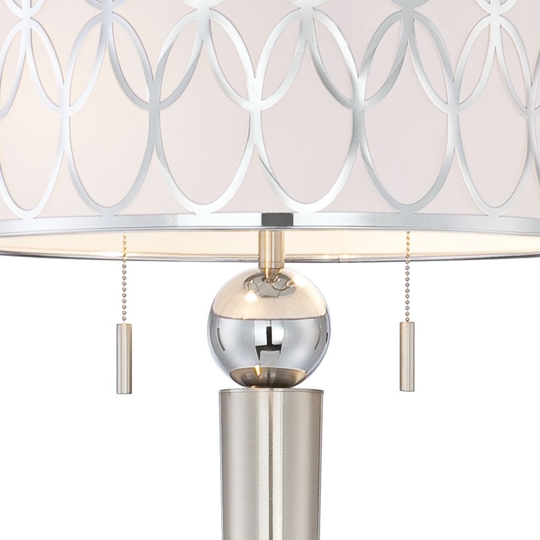 Possini Euro Spyra Brushed Nickel Metal Floor Lamp 8J232 Lamps Plus