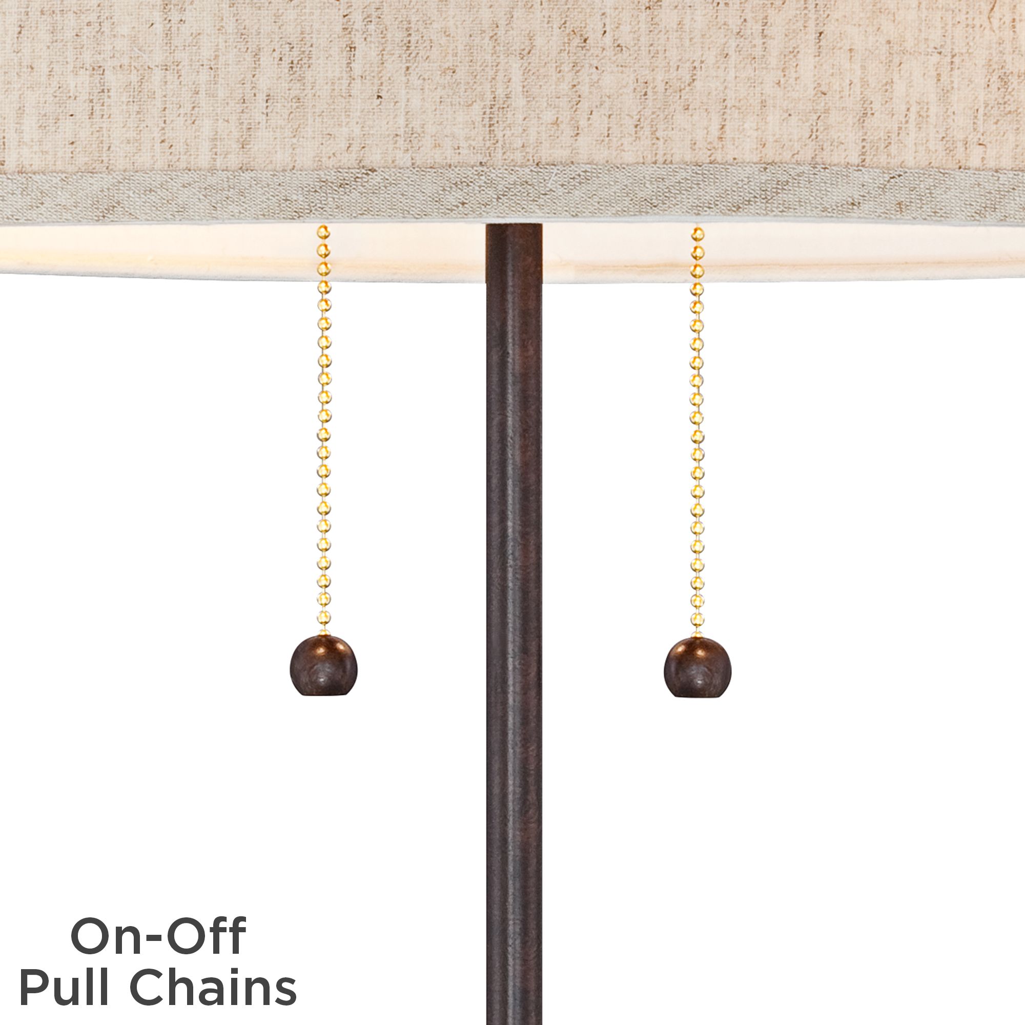 Nikola Bronze Metal Table Lamp with USB Port 8N428 Lamps Plus