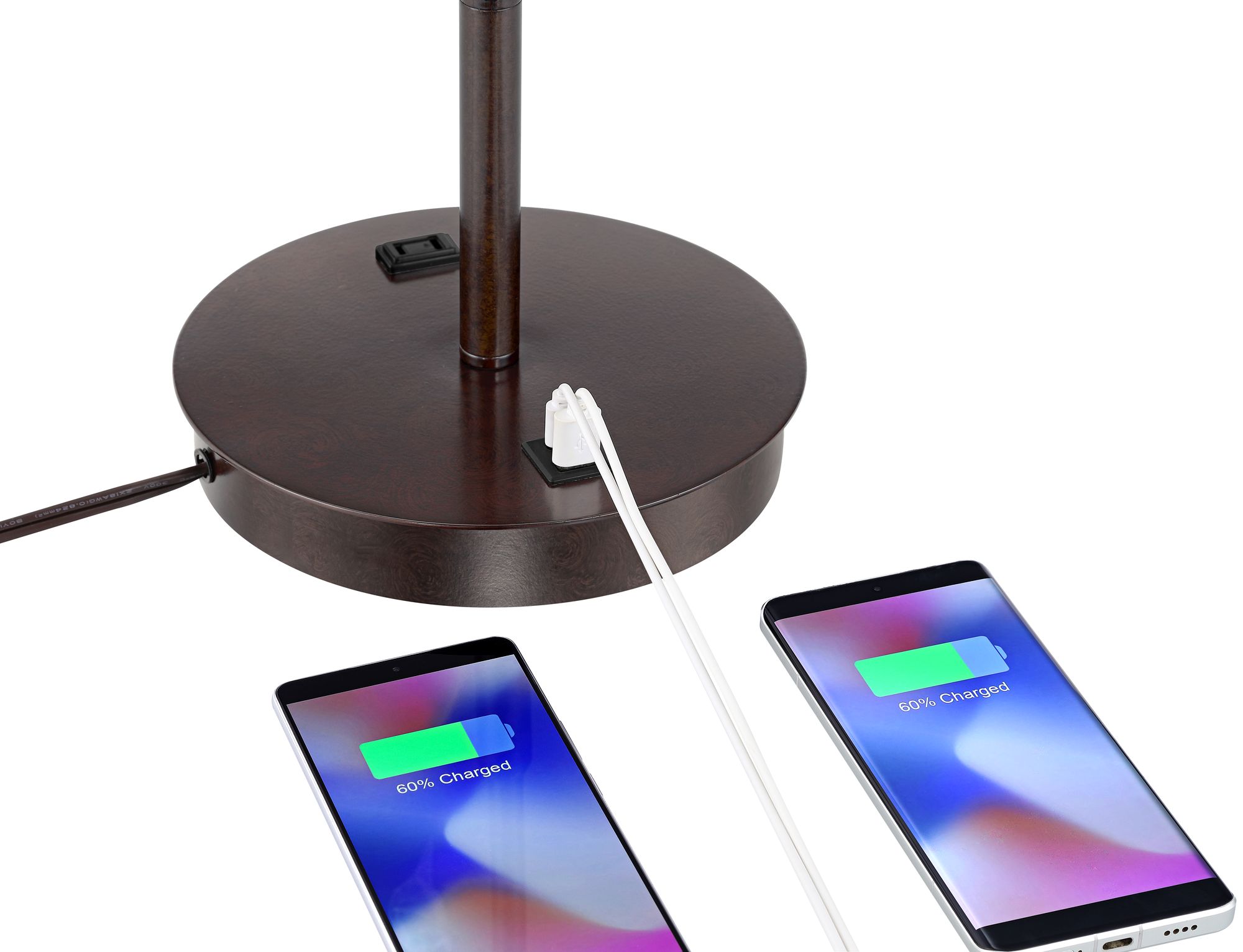 Nikola Bronze Metal Table Lamp with USB Port 8N428 Lamps Plus