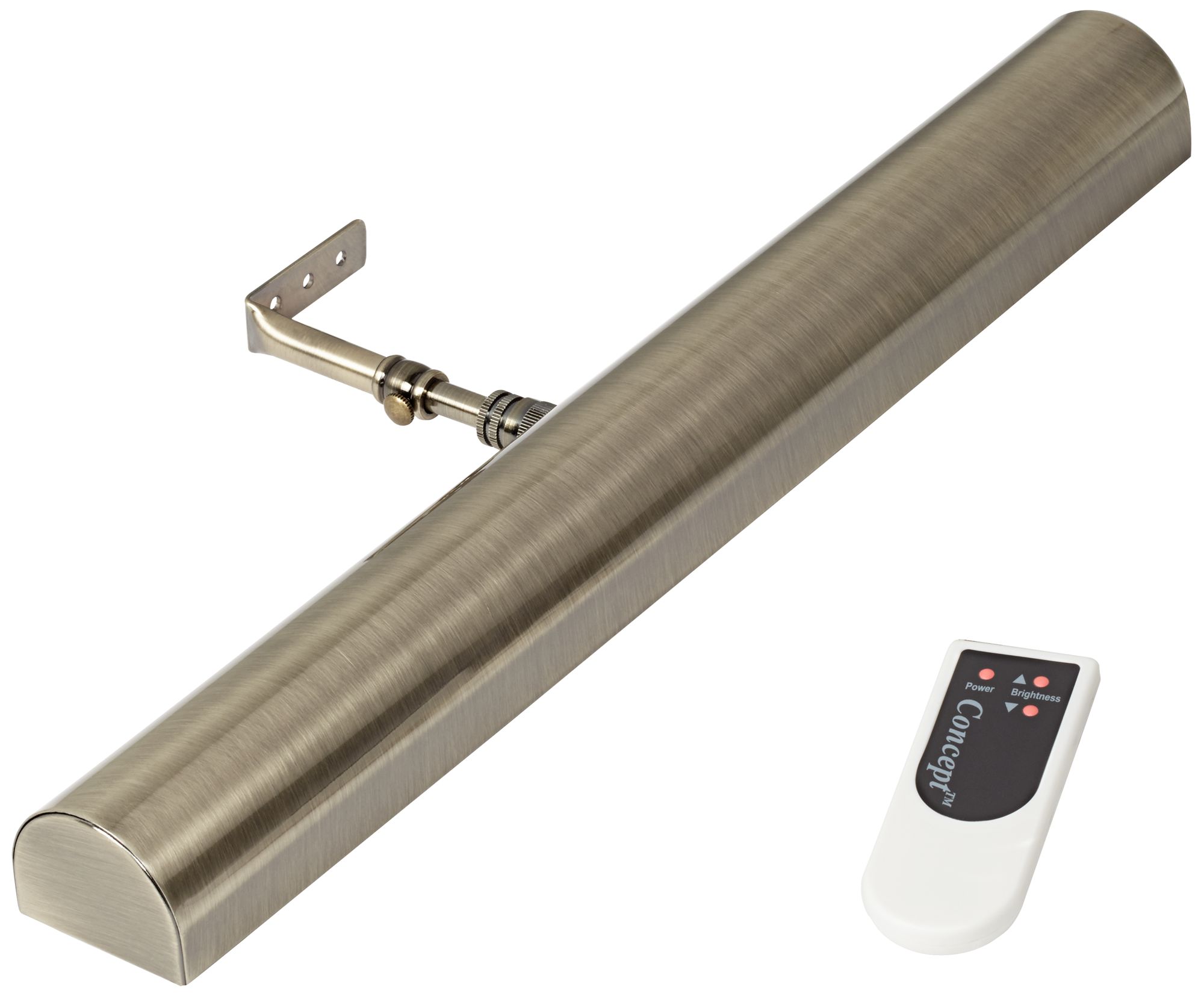 Concept Antique Brass 18" Wide Battery Powered LED Picture Light