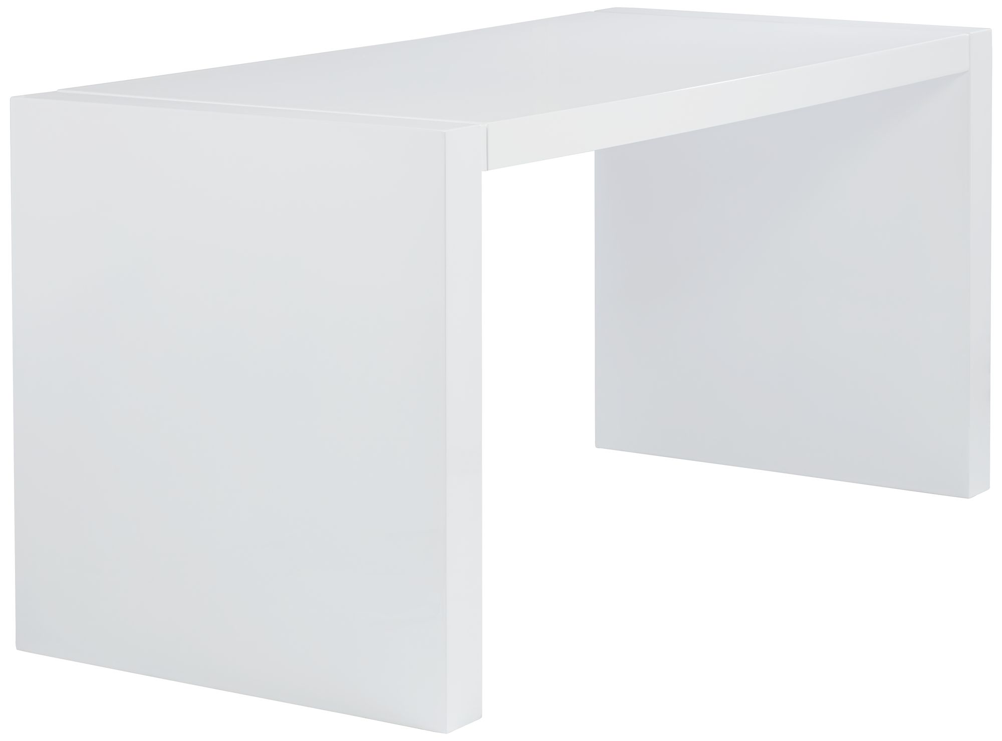 Dorian 62" Wide White Lacquer Rectangular Office Desk 90N86 Lamps Plus