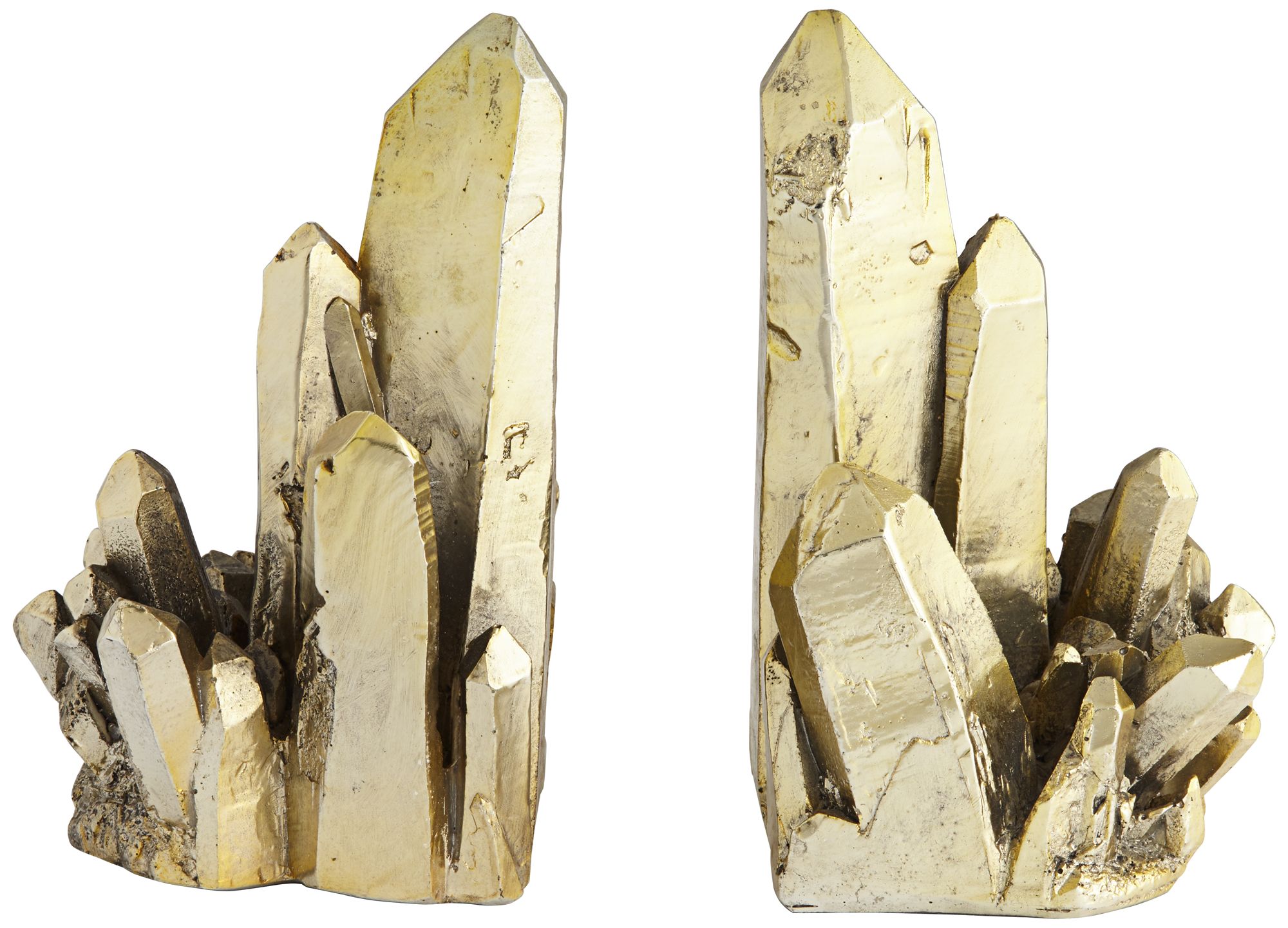 Talbot Shiny Gold Crystal Decorative Bookends 90P91 Lamps Plus