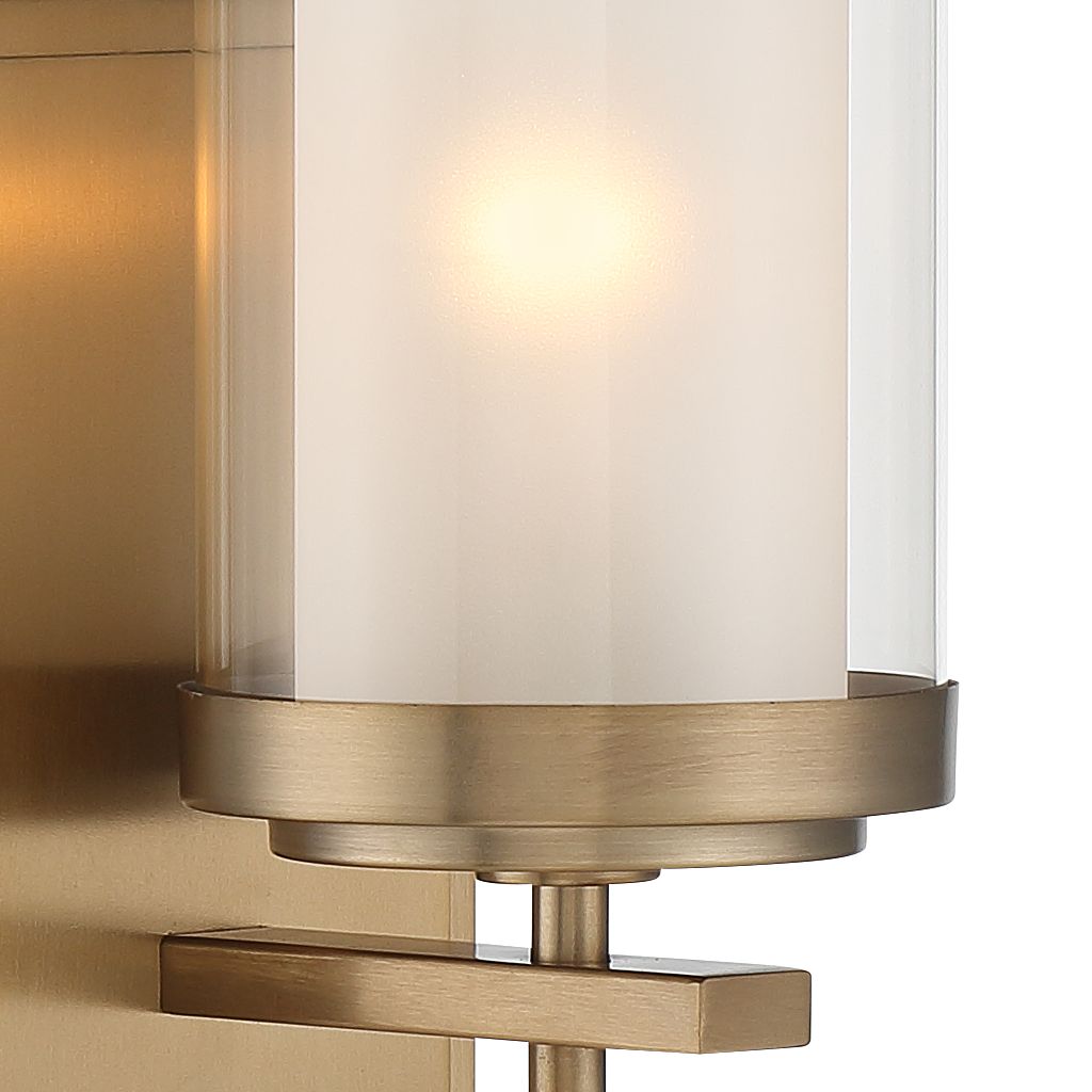 Stiffel Sannah 10" High Warm Brass Wall Sconce 91F72 Lamps Plus