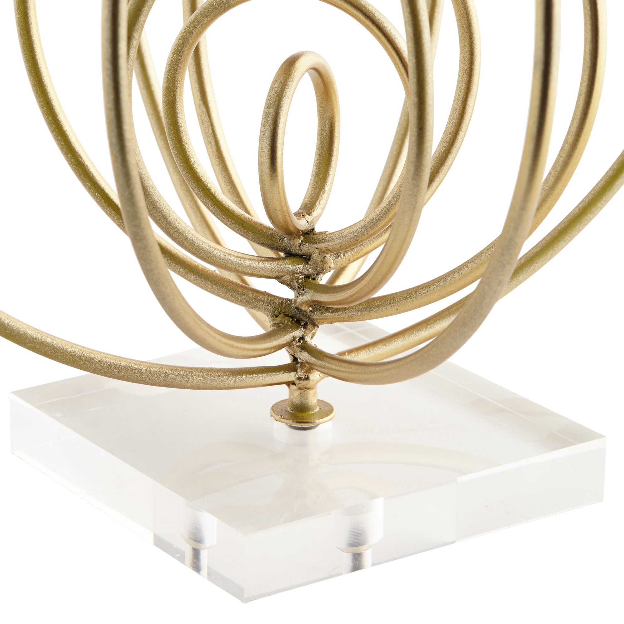 Abstract Ring 13" High Gold Metal Sculpture 91V34 Lamps Plus