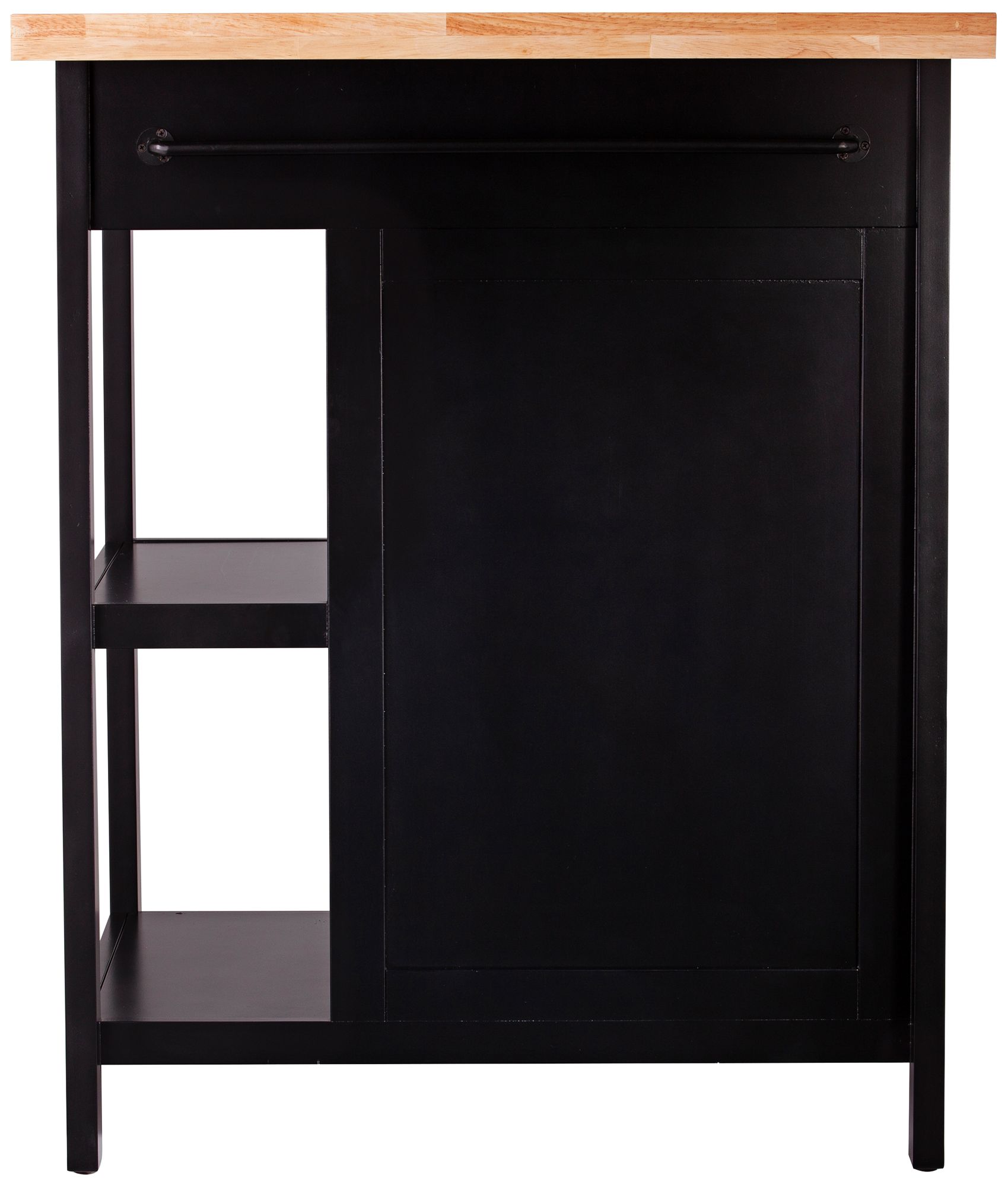 Kleidman 30" Wide TwoTone Black Storage Kitchen Island 91V87
