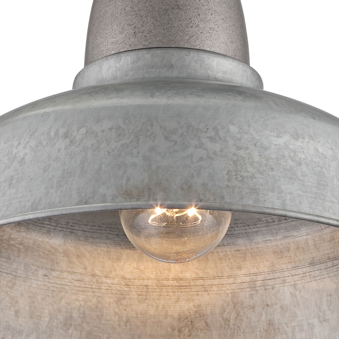Urban Barn Galvanized Metal Outdoor Ceiling Lights Set of 2 92V94