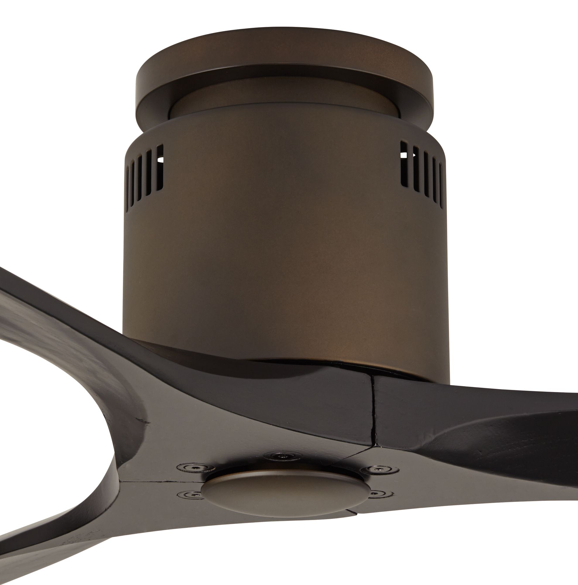 52" Windspun Matte Black ORB DC Hugger Ceiling Fan 93A86 Lamps Plus