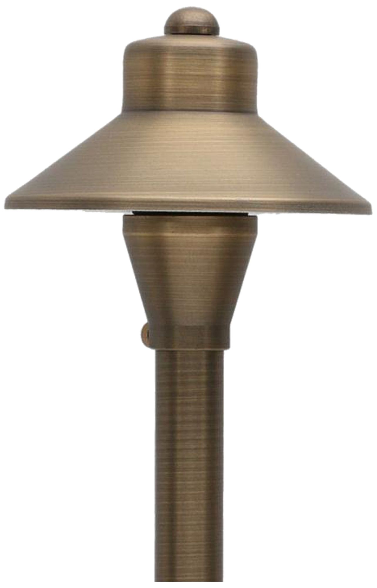 Somer 17" High Natural Brass Mushroom LED Landscape Path Light 93X11