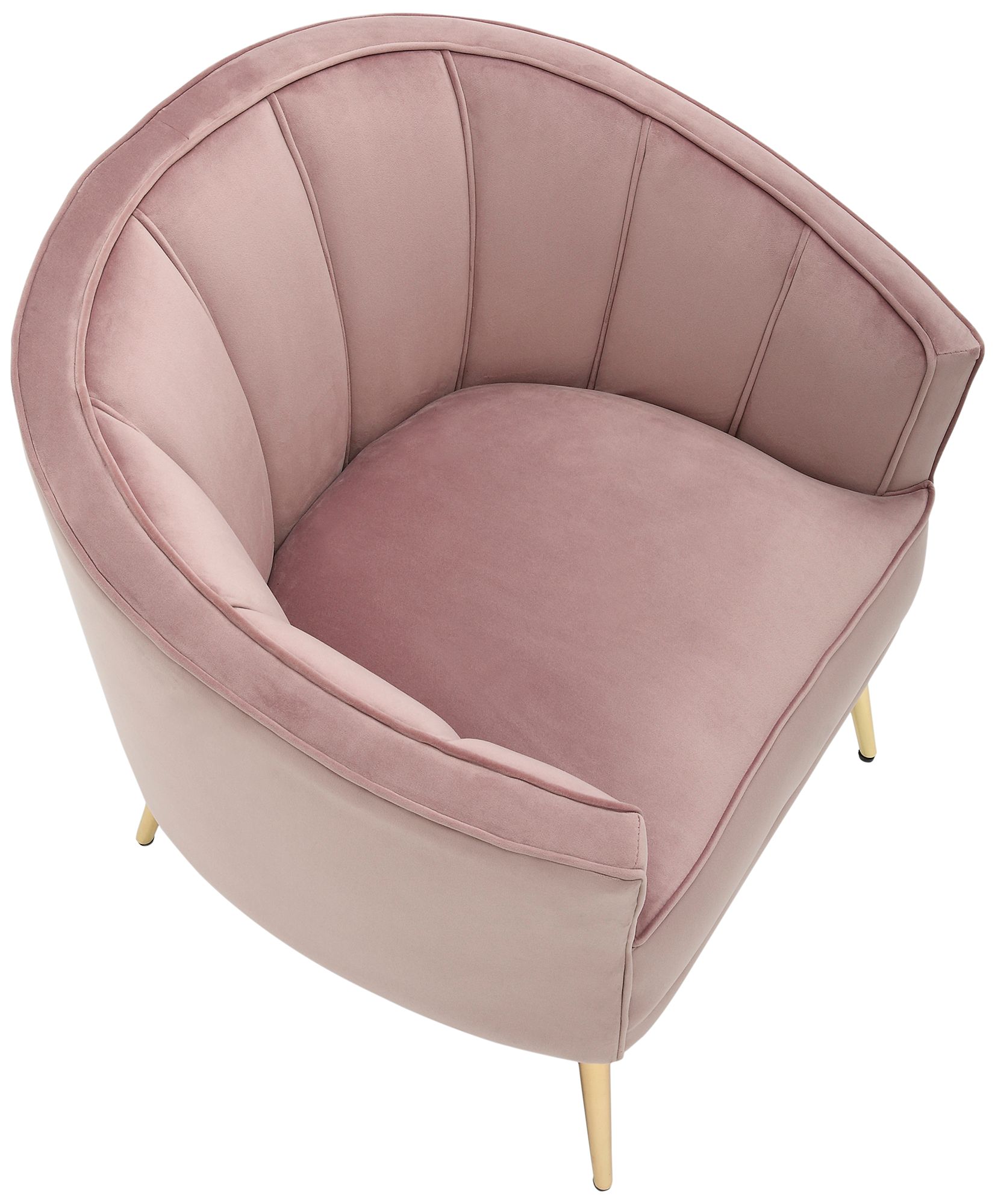 Tania Blush Pink Velvet Tufted Accent Chair 94V93 Lamps Plus