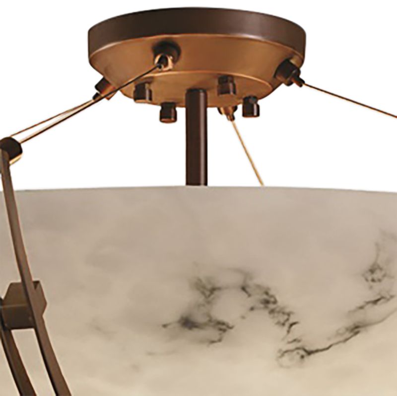 LumenAria Collection Crossbar 42" Wide Dark Bronze LED Ceiling Light