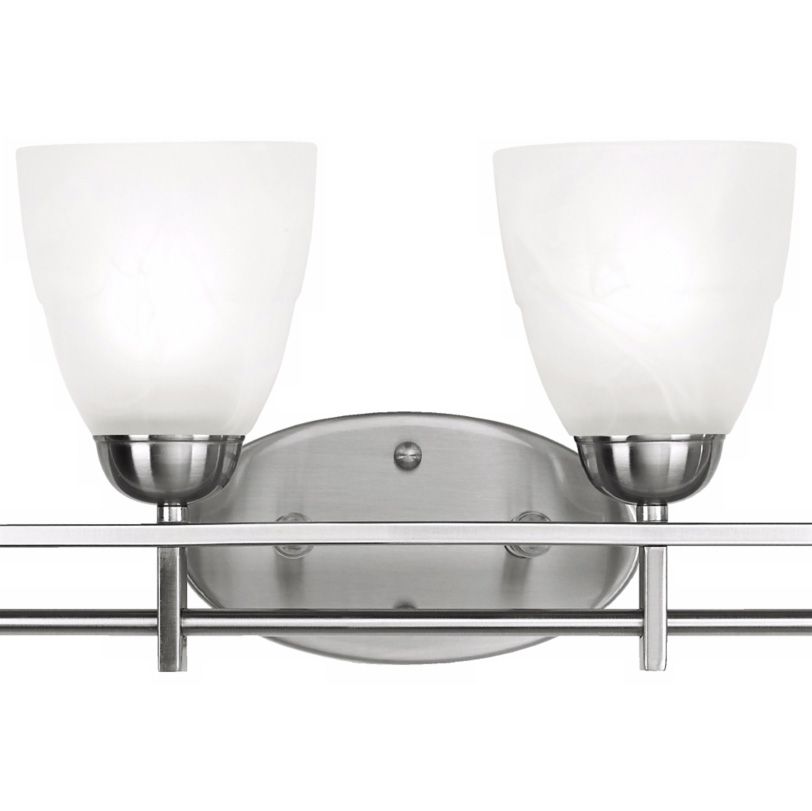 Possini Euro Deco 33" Wide Brushed Nickel 4Light Bath Light 96106