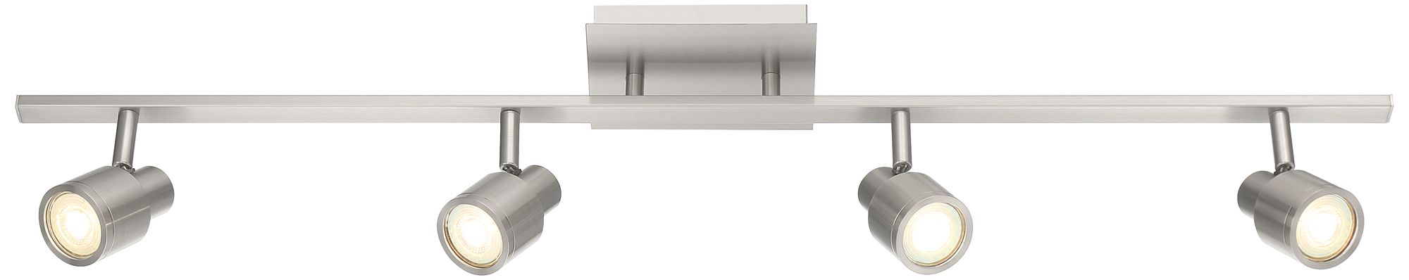 Lincoln 4Light Brushed Steel LED Track Fixture 96K25 Lamps Plus