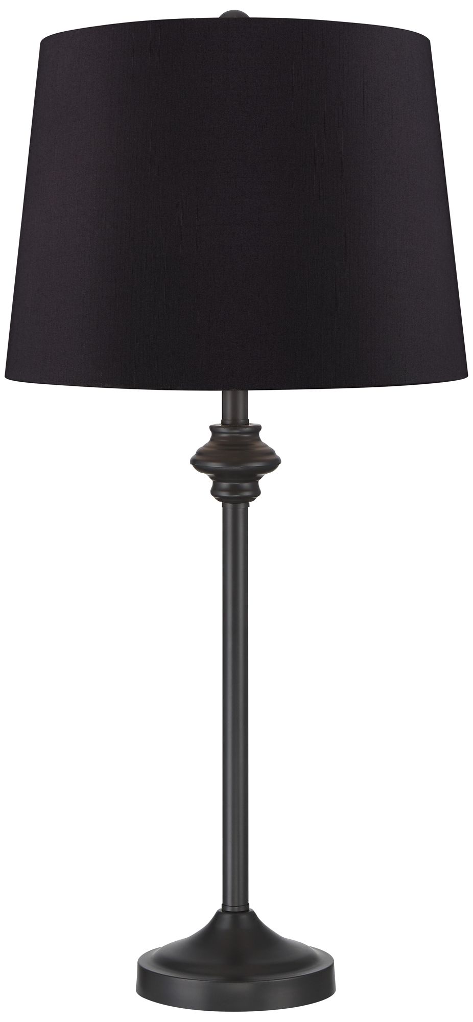 Lynn Bronze Buffet Black Shade Table Lamps Set of 2 96P57 Lamps Plus