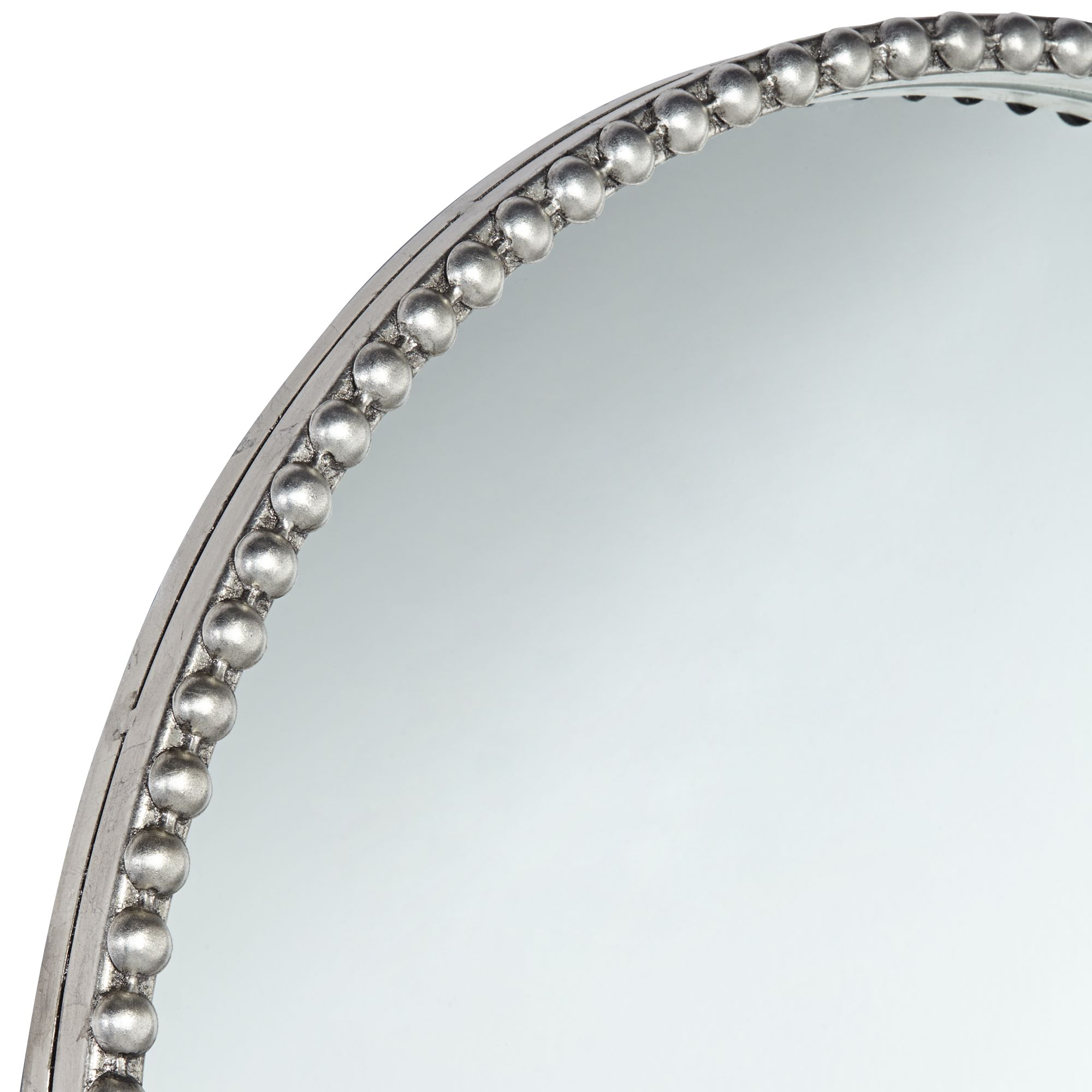 Prosser Silver Beaded 24" x 39" Arch Top Wall Mirror 96T41 Lamps Plus