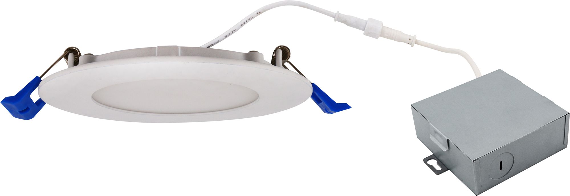 6" Round White LED J-Box Recessed Panel Downlight - #97P07 | Lamps Plus