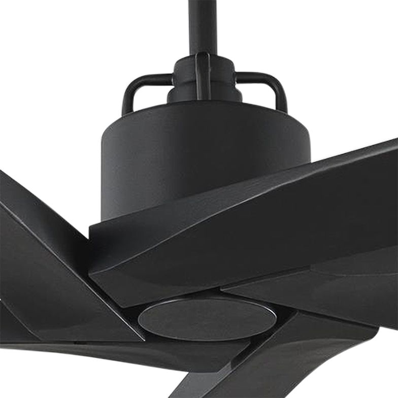 56" Monte Carlo Aspen Midnight Black Outdoor Ceiling Fan 982T0