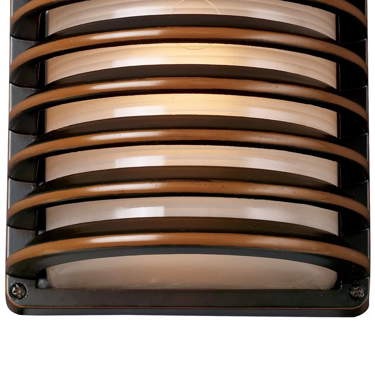 John Timberland Bronze Grid 10" High Outdoor Wall Light 98999
