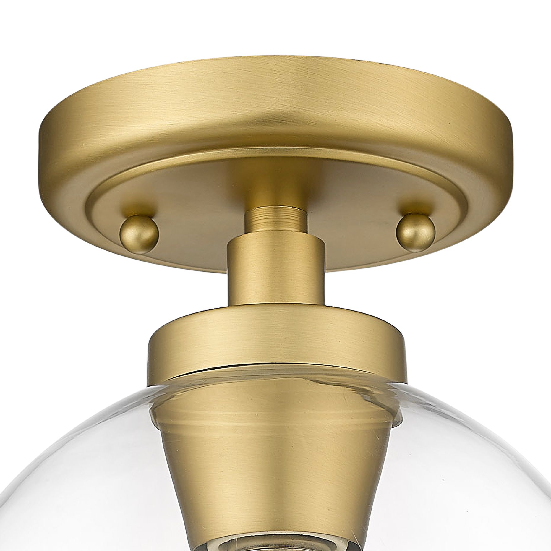 Galveston 7 1/4" Wide Brushed Champagne Bronze Ceiling Light 98G74