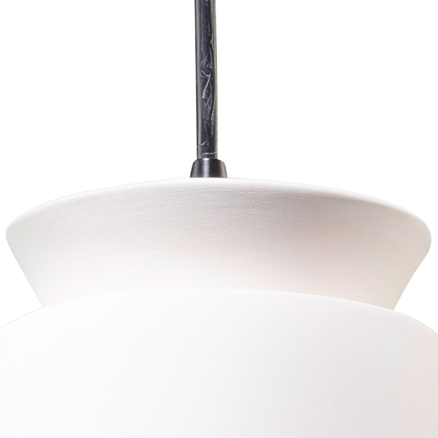 Trapezoid 7 3/4" Wide Bisque Ceramic LED Mini Pendant Light 99D15