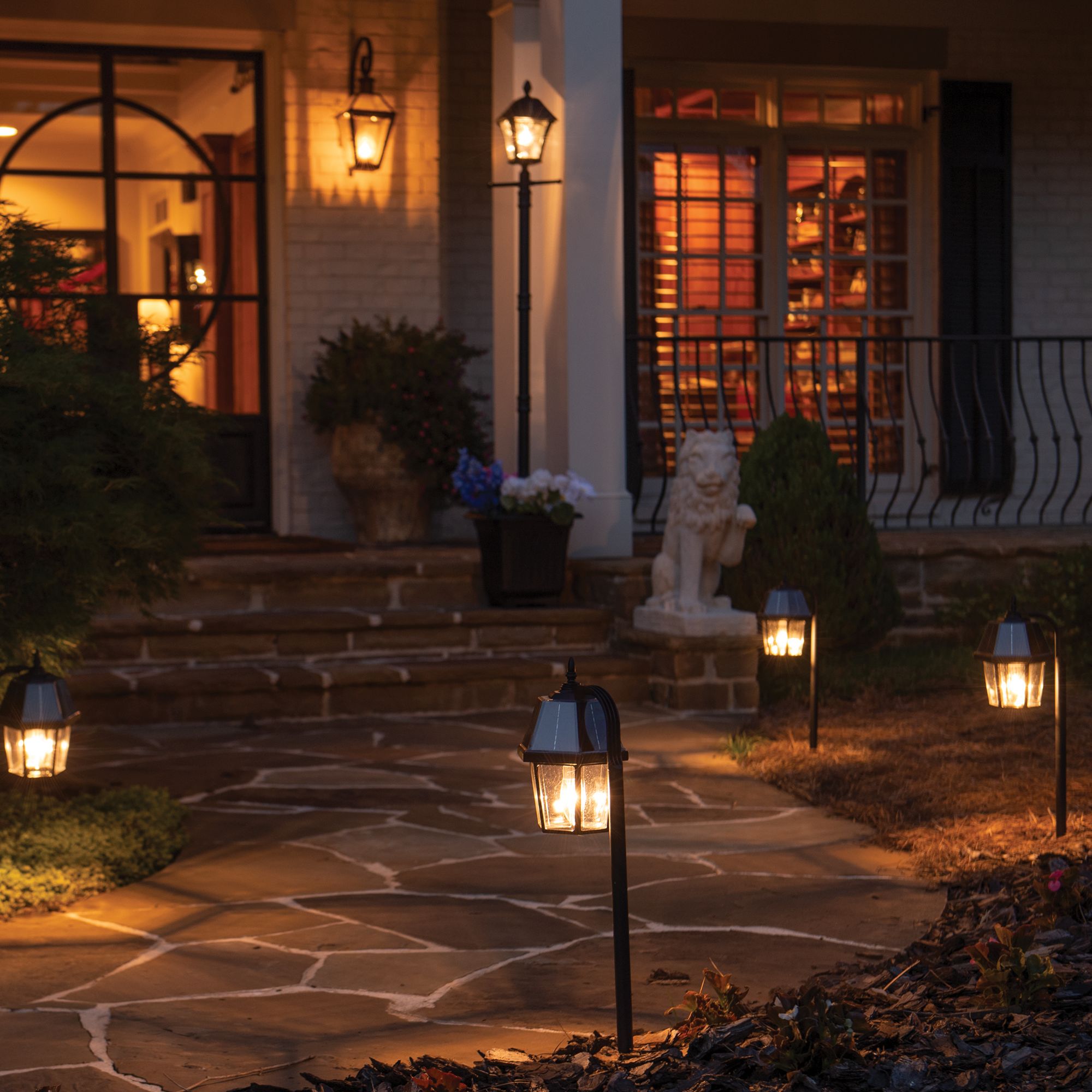 Shepherd Hook 28 1/2" High Black Solar LED Landscape Path Light