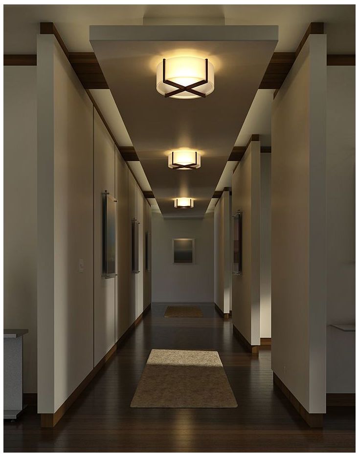 Cerno Plura 18" Wide Walnut Ceiling Light 9D567 Lamps Plus