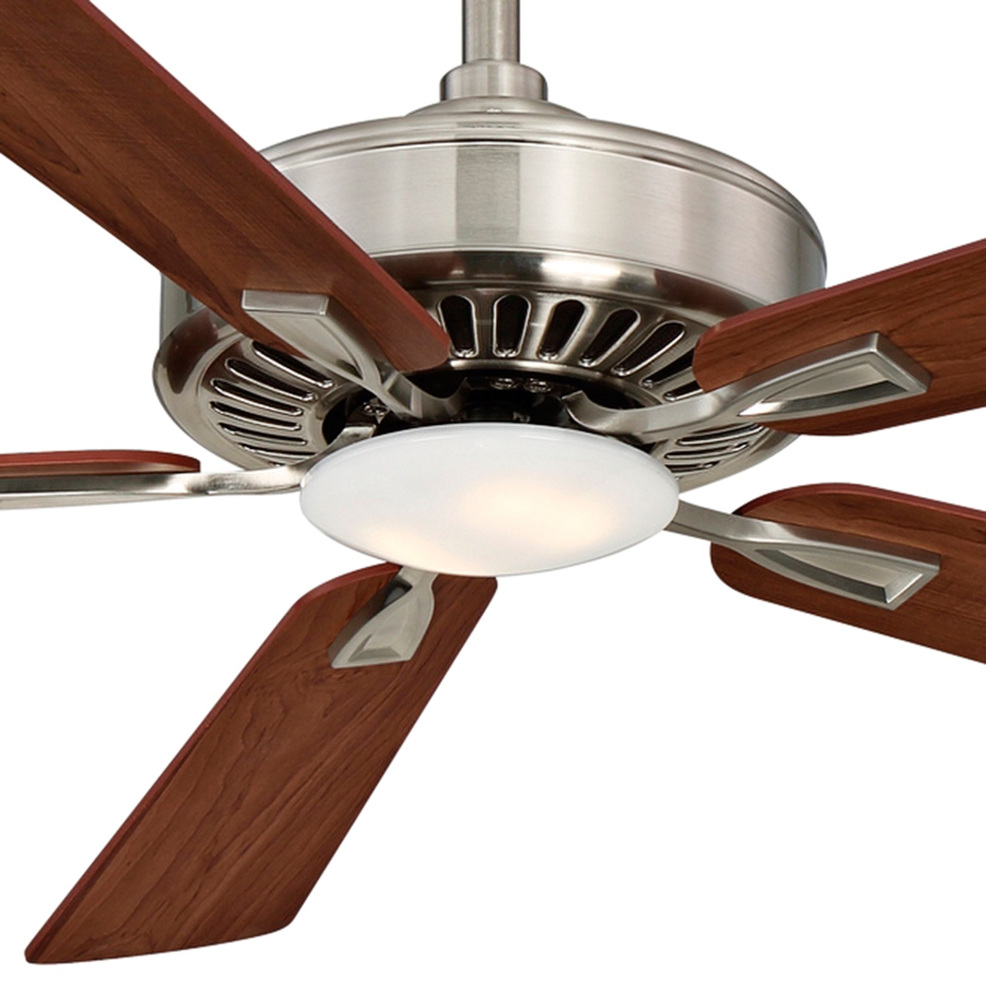 52" Minka Aire Contractor Nickel - Maple LED Ceiling Fan - #9F402
