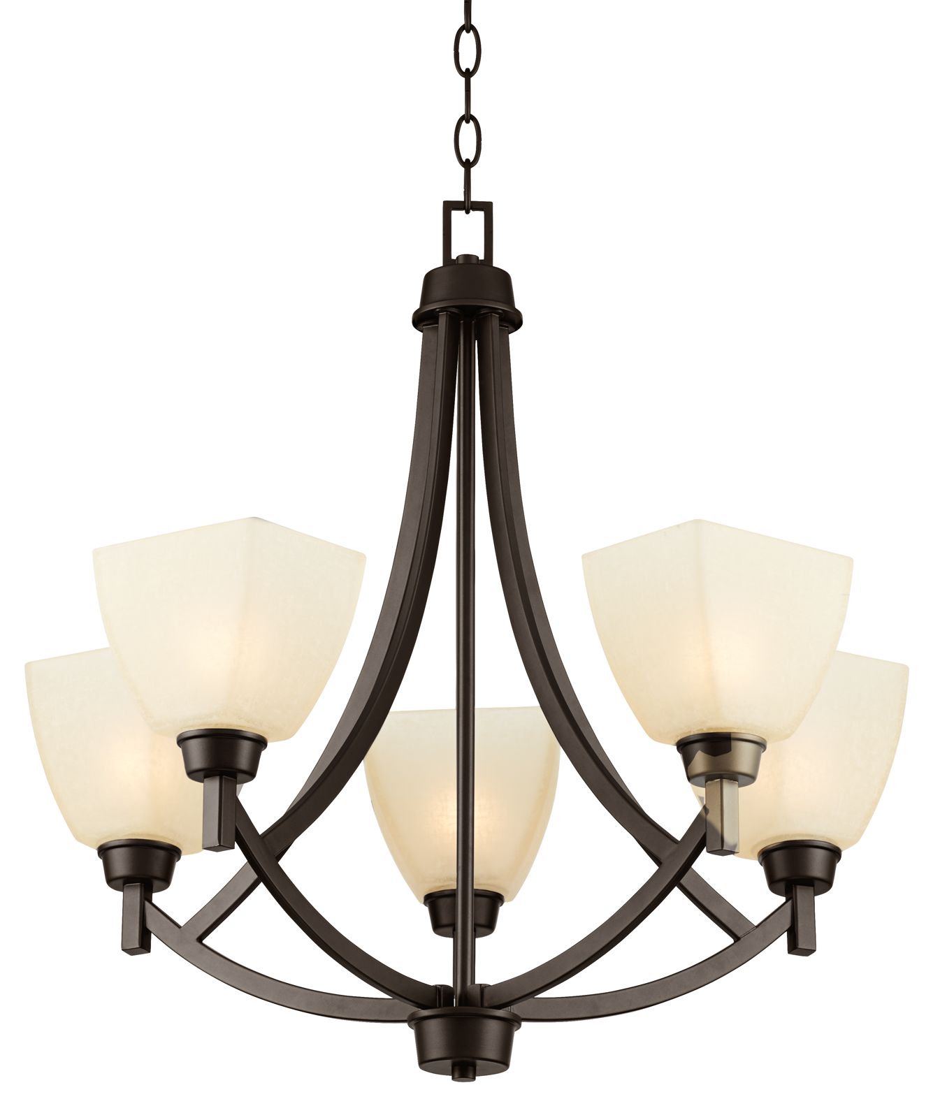 Coloma 24 1/2"W 5Light OilRubbed Bronze Chandelier 9H295 Lamps Plus