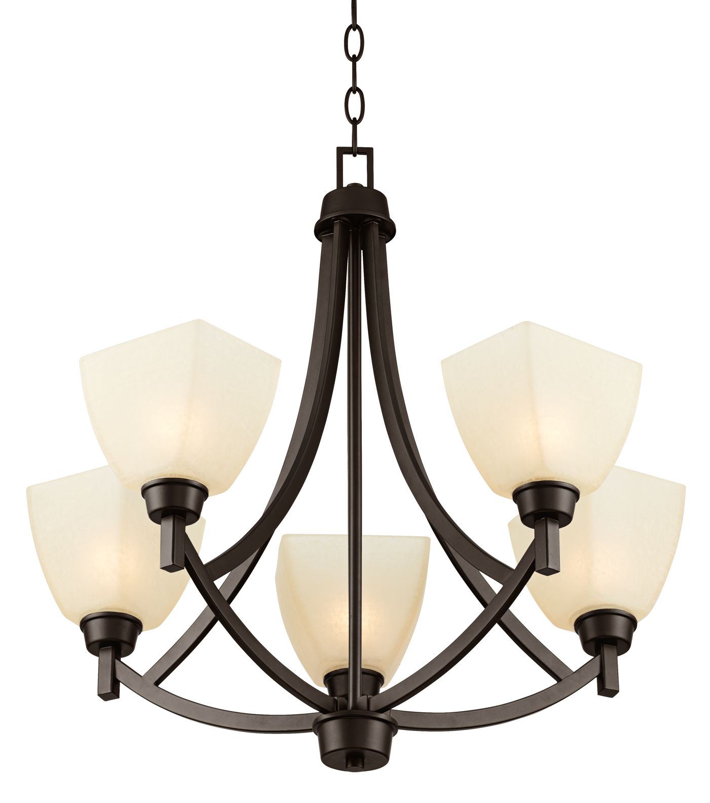 Coloma 24 1/2"W 5Light OilRubbed Bronze Chandelier 9H295 Lamps Plus