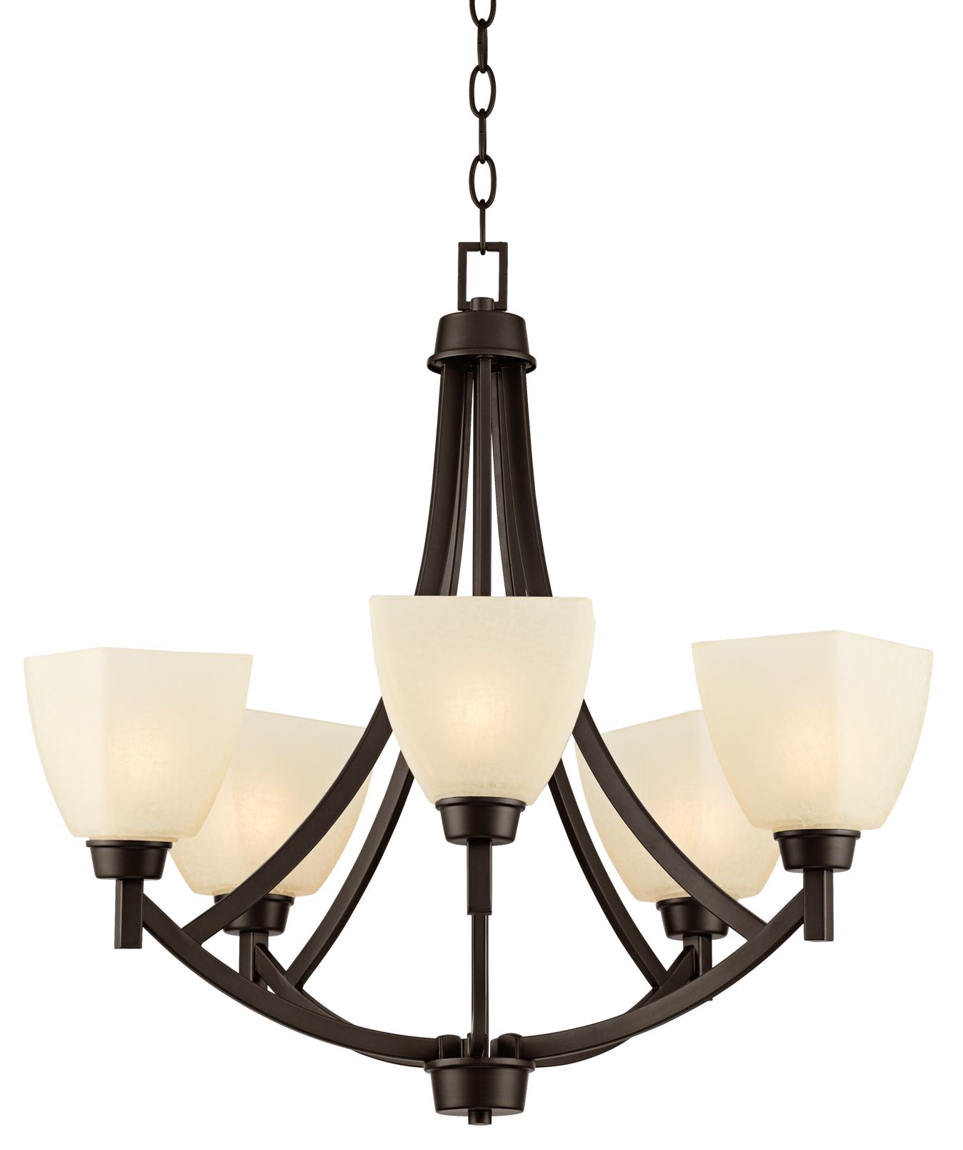 Coloma 24 1/2"W 5Light OilRubbed Bronze Chandelier 9H295 Lamps Plus