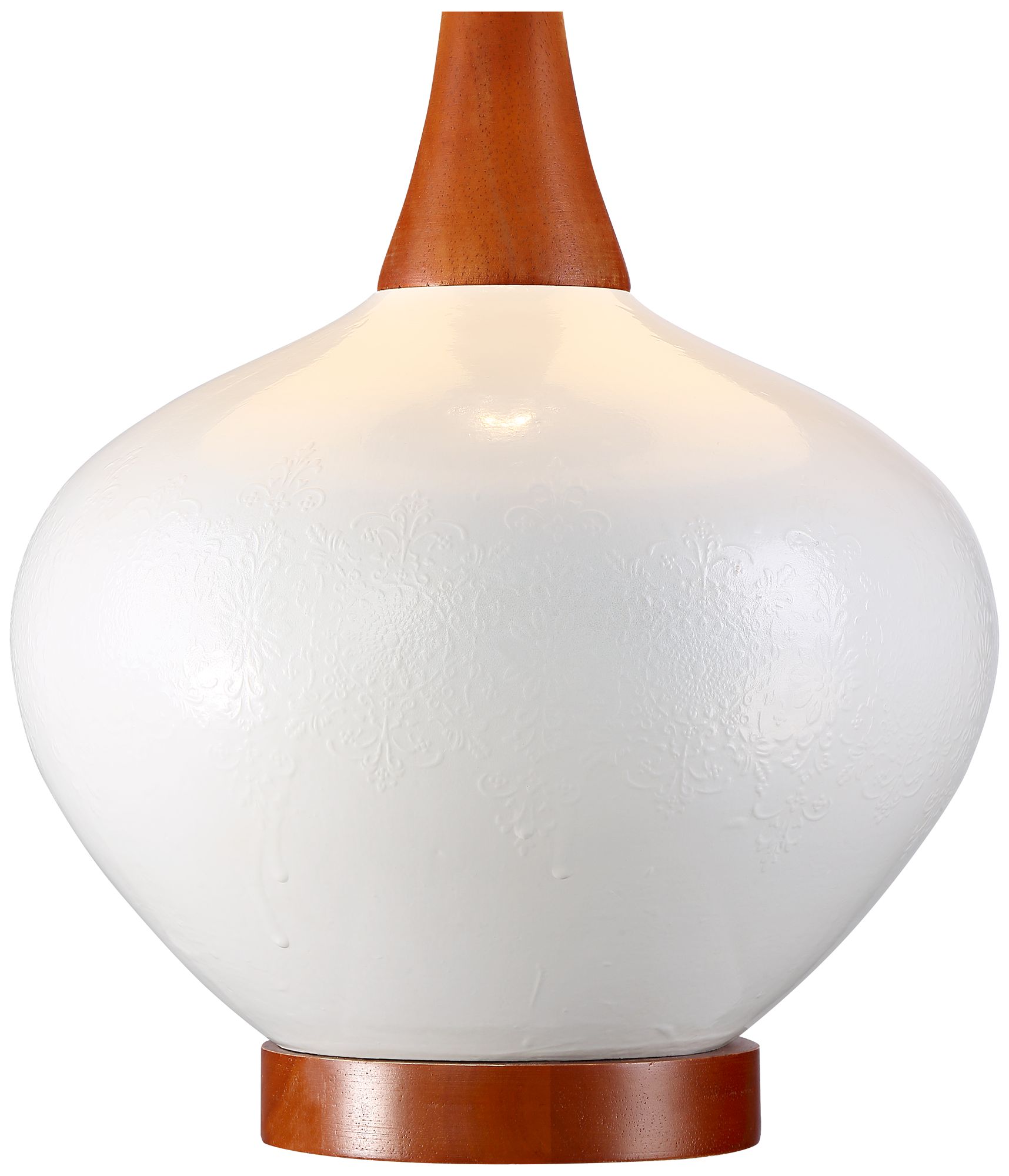 Brice MidCentury Ivory Ceramic Table Lamp 9H567 Lamps Plus
