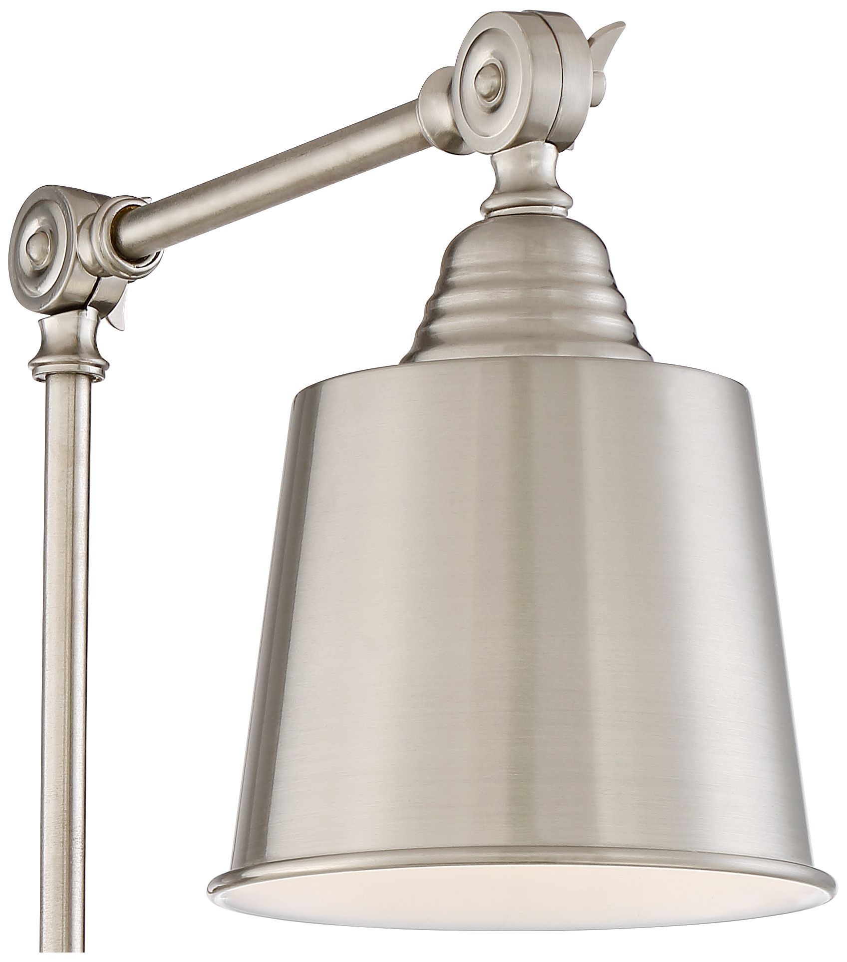 Set of 2 Mendes Brushed Nickel PlugIn Wall Lamps 9J672 Lamps Plus