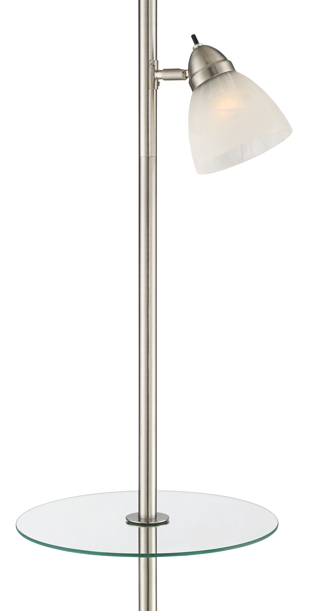 London Torchiere Floor Lamp with Table and Reading Light 9K251