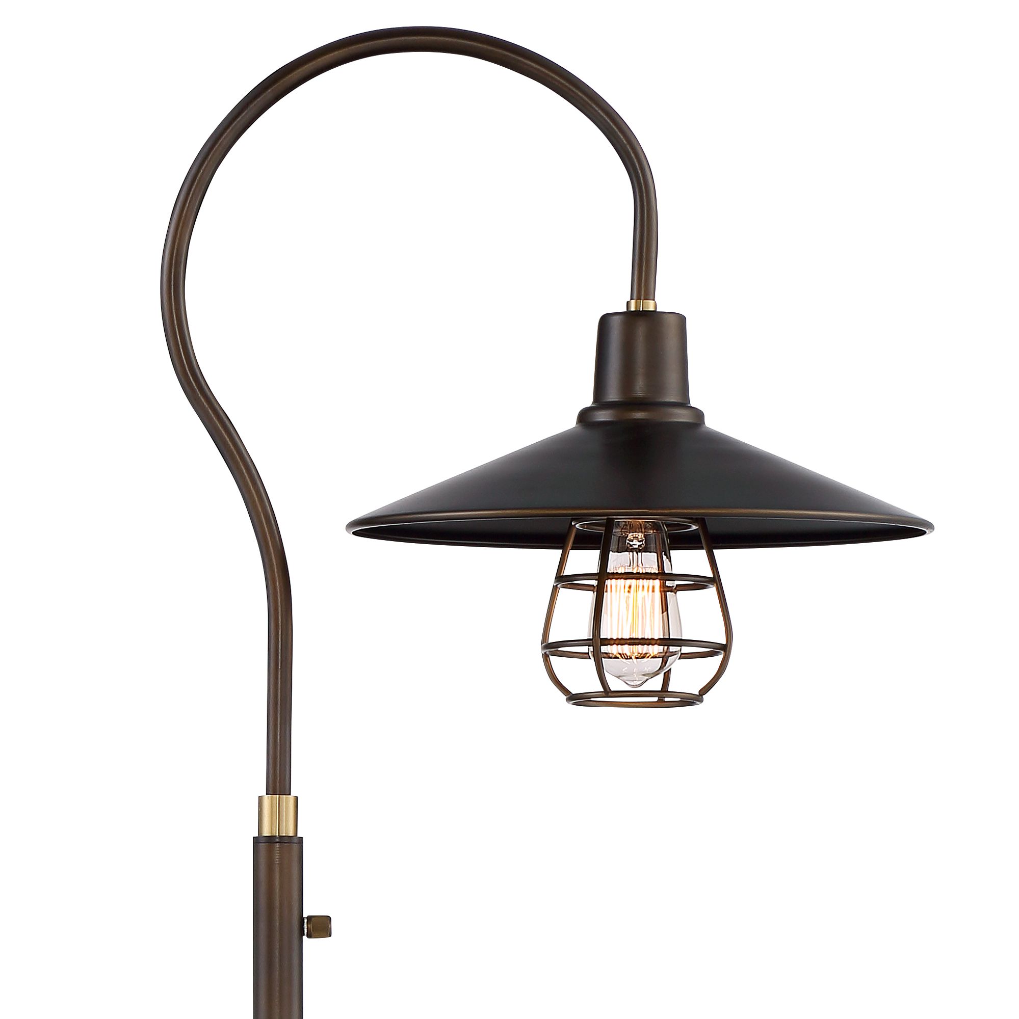 Garryton Industrial OilRubbed Bronze Floor Lamp 9M658 Lamps Plus